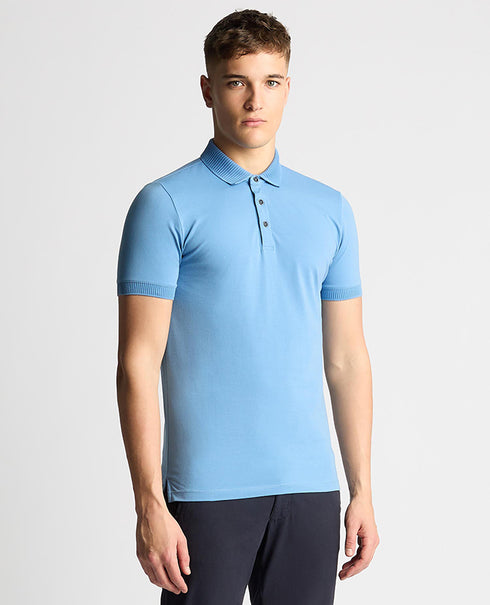 Remus Uomo S/S Polo Tee Shirt Blue